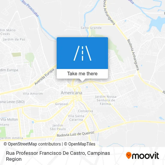 Rua Professor Francisco De Castro map