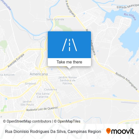 Rua Dionísio Rodrigues Da Silva map