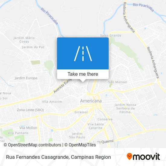 Rua Fernandes Casagrande map