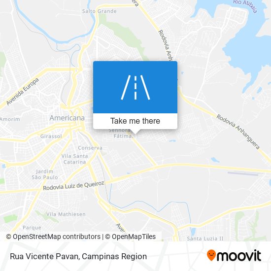 Rua Vicente Pavan map