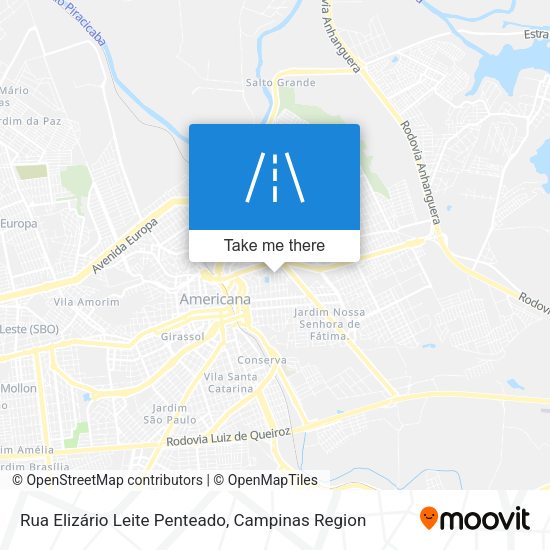 Rua Elizário Leite Penteado map