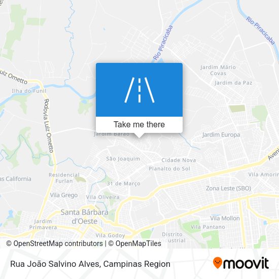 Rua João Salvino Alves map