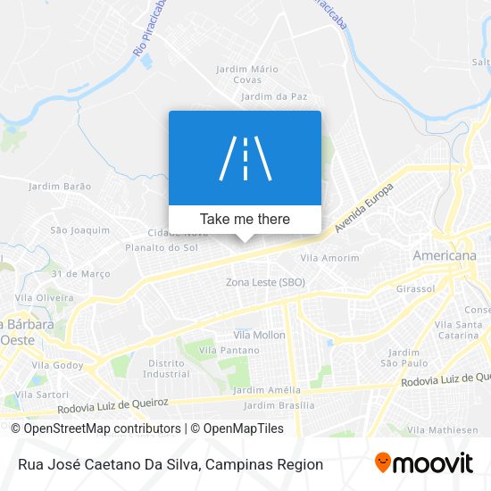 Rua José Caetano Da Silva map