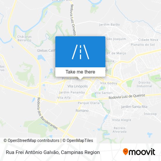 Rua Frei Antônio Galvão map