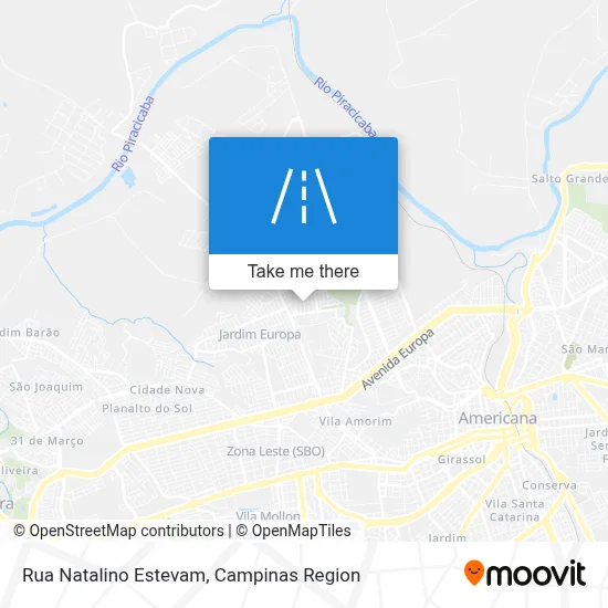 Rua Natalino Estevam map