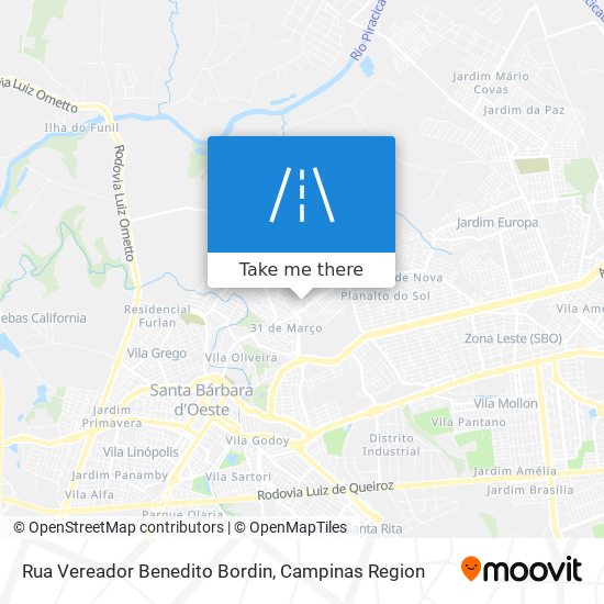 Rua Vereador Benedito Bordin map