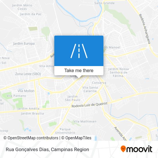 Rua Gonçalves Dias map