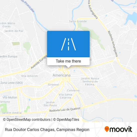 Rua Doutor Carlos Chagas map