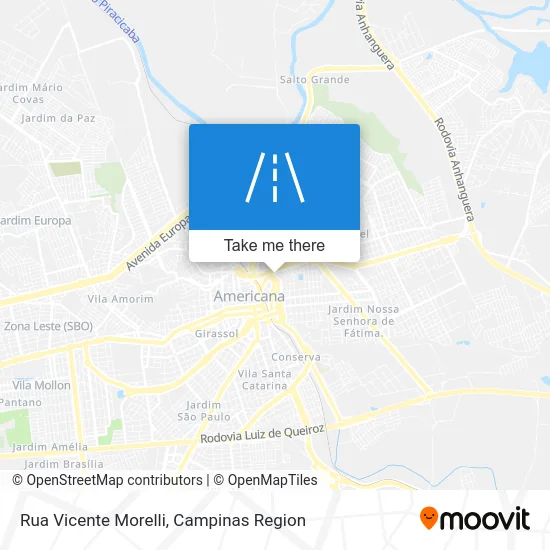 Rua Vicente Morelli map