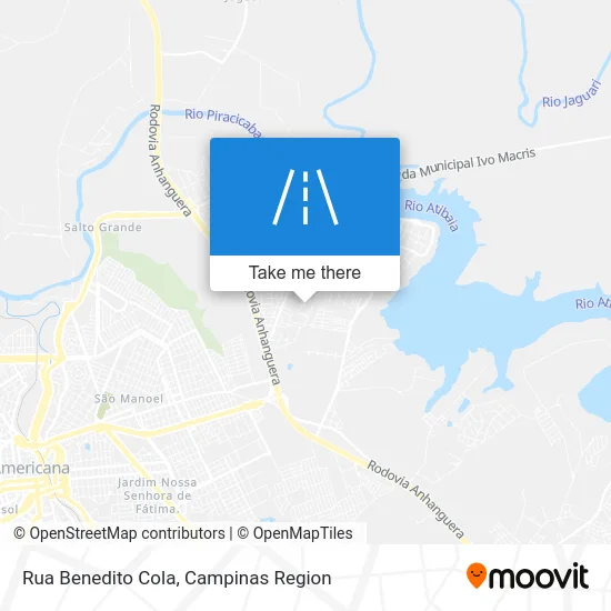 Rua Benedito Cola map