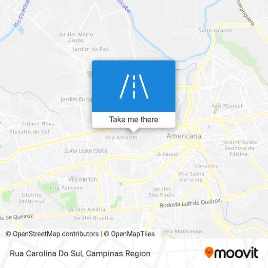 Rua Carolina Do Sul map