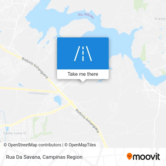 Rua Da Savana map
