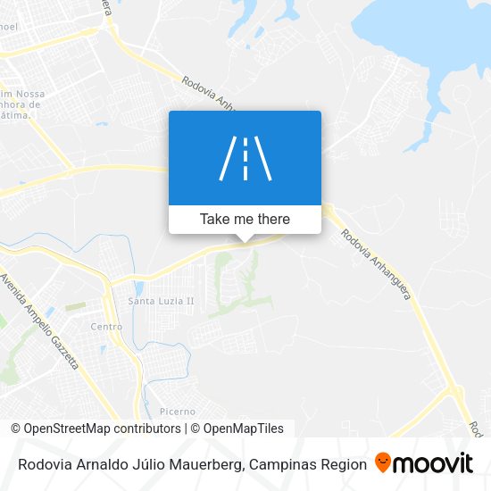 Rodovia Arnaldo Júlio Mauerberg map