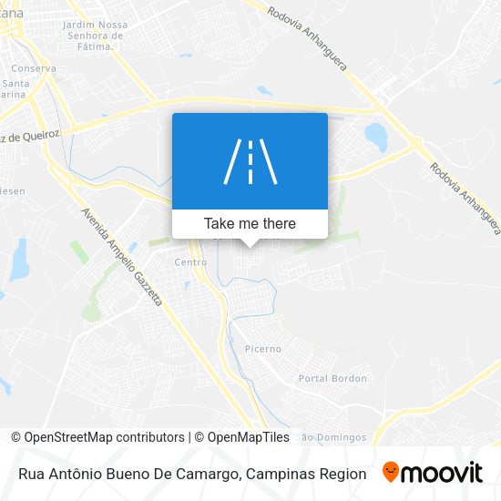 Rua Antônio Bueno De Camargo map