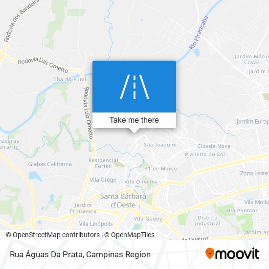 Rua Águas Da Prata map