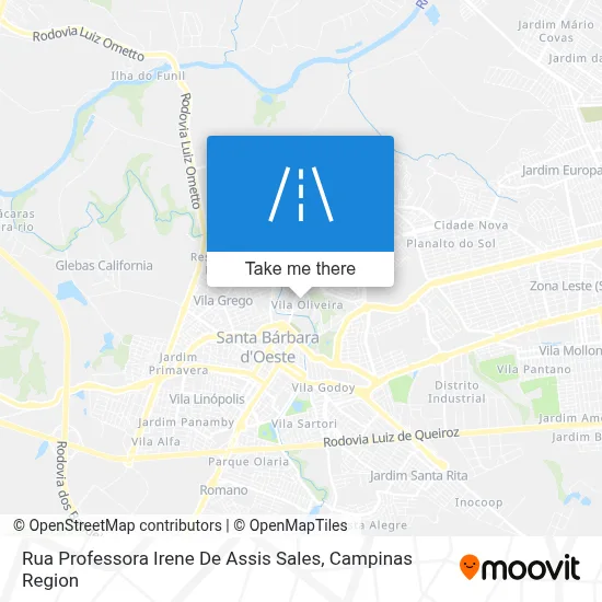 Rua Professora Irene De Assis Sales map