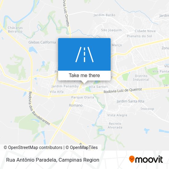 Rua Antônio Paradela map