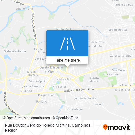 Rua Doutor Geraldo Toledo Martins map