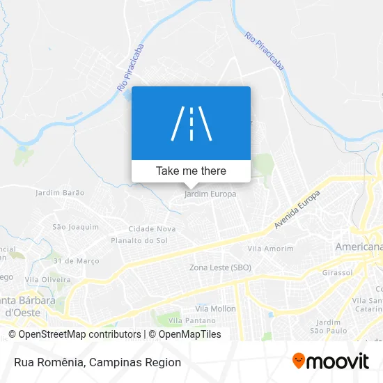 Rua Romênia map