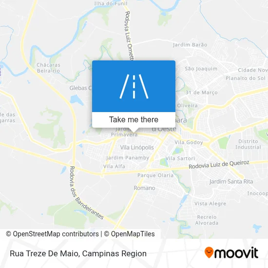 Rua Treze De Maio map