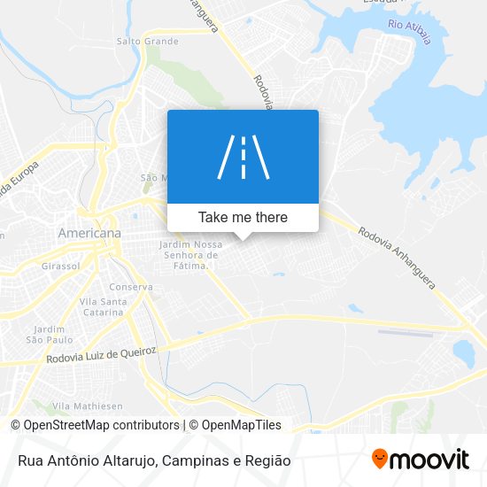 Rua Antônio Altarujo map