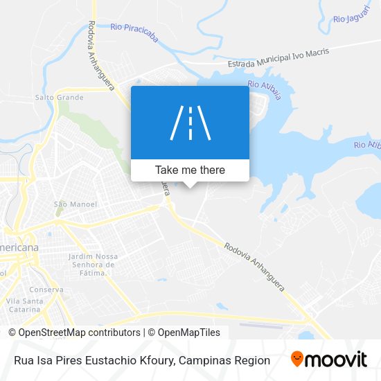 Rua Isa Pires Eustachio Kfoury map