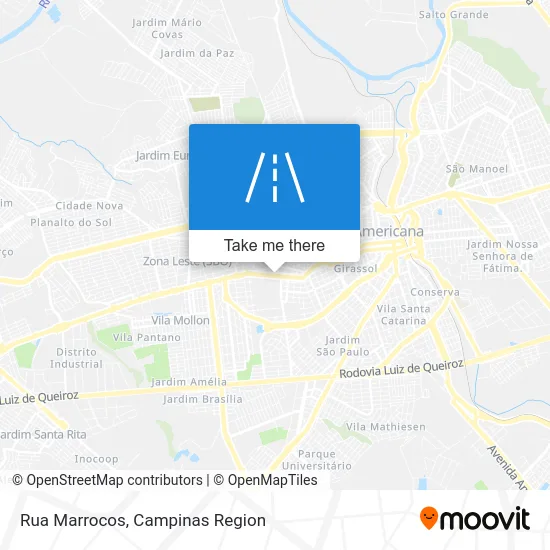 Rua Marrocos map