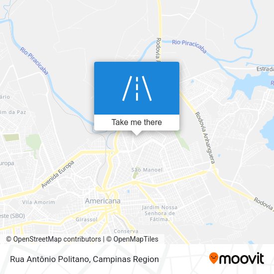 Rua Antônio Politano map