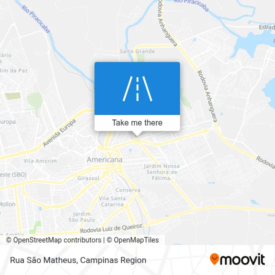 Rua São Matheus map