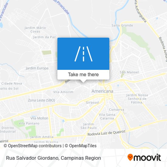 Rua Salvador Giordano map