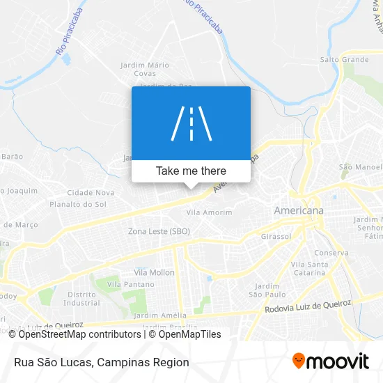 Rua São Lucas map