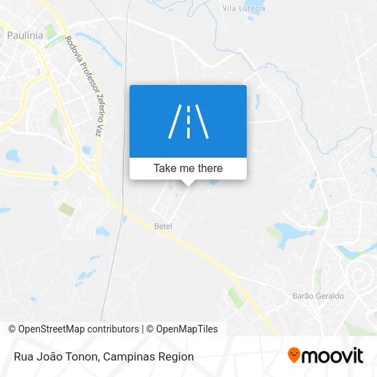 Rua João Tonon map