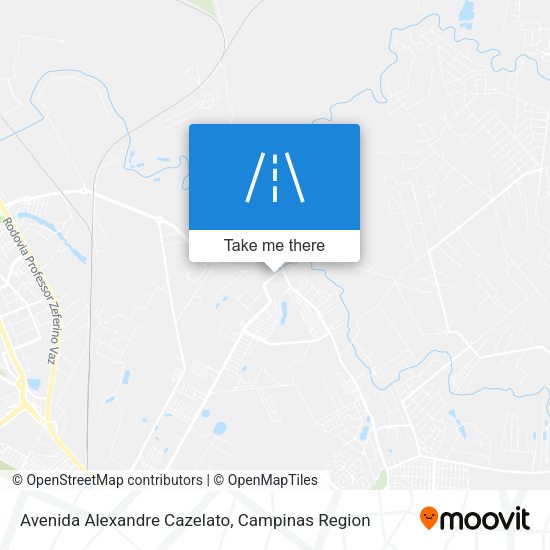 Avenida Alexandre Cazelato map