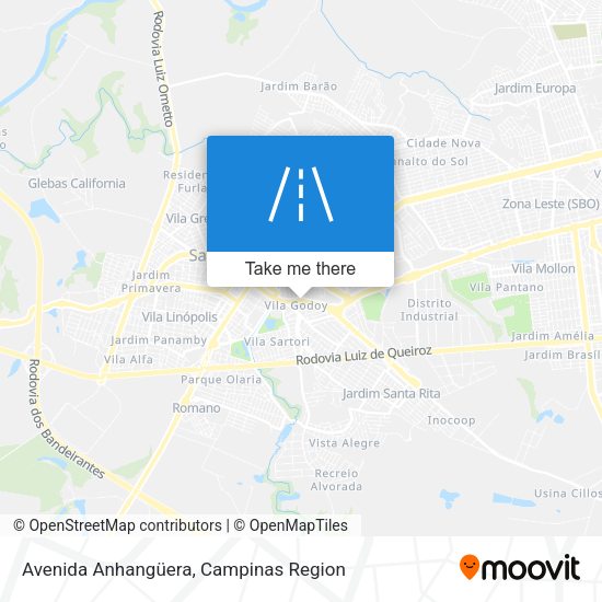 Avenida Anhangüera map