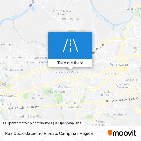 Rua Décio Jacintho Ribeiro map