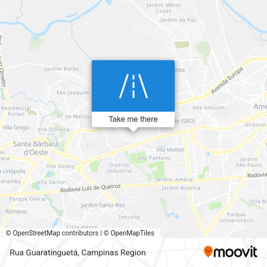 Rua Guaratinguetá map