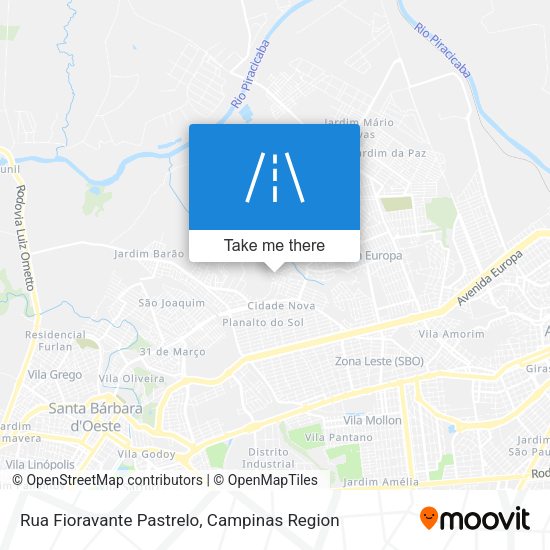 Rua Fioravante Pastrelo map