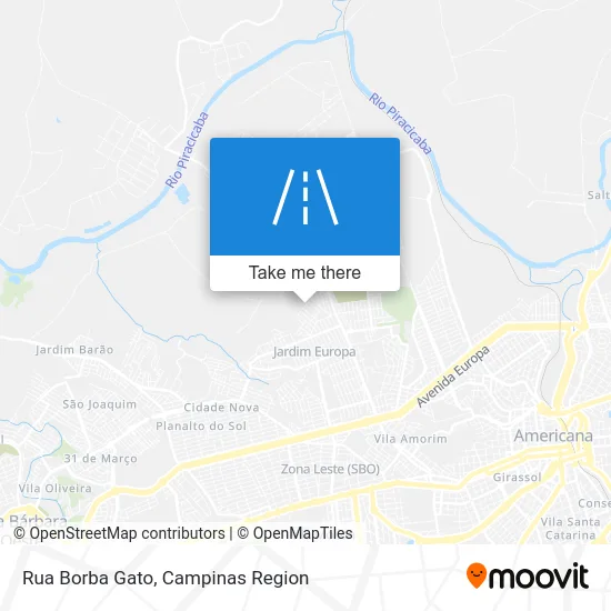 Rua Borba Gato map