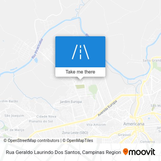 Rua Geraldo Laurindo Dos Santos map