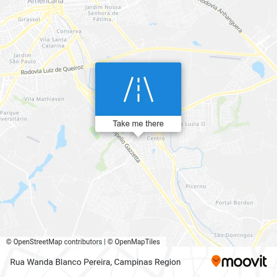 Rua Wanda Blanco Pereira map