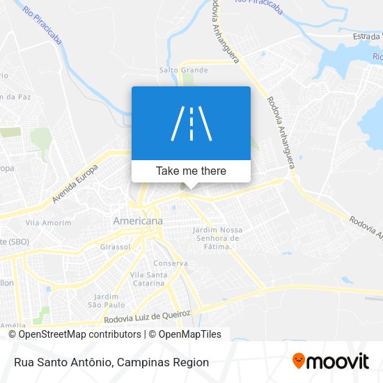 Rua Santo Antônio map