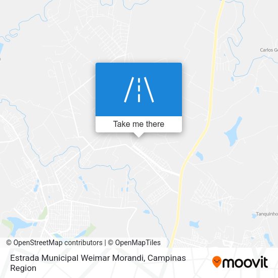 Estrada Municipal Weimar Morandi map