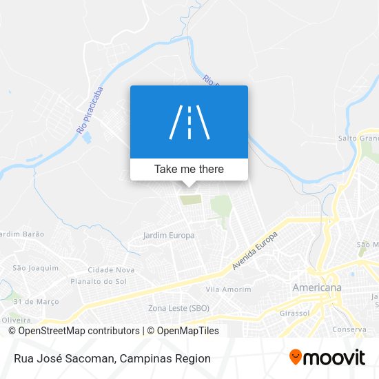 Rua José Sacoman map