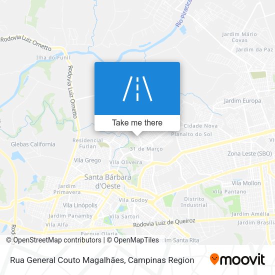 Rua General Couto Magalhães map
