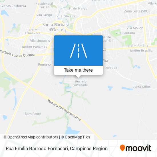 Rua Emília Barroso Fornasari map