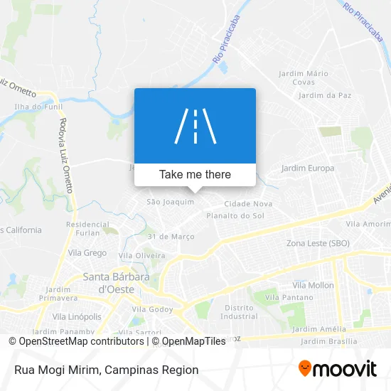 Rua Mogi Mirim map
