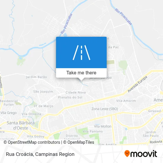 Rua Croácia map