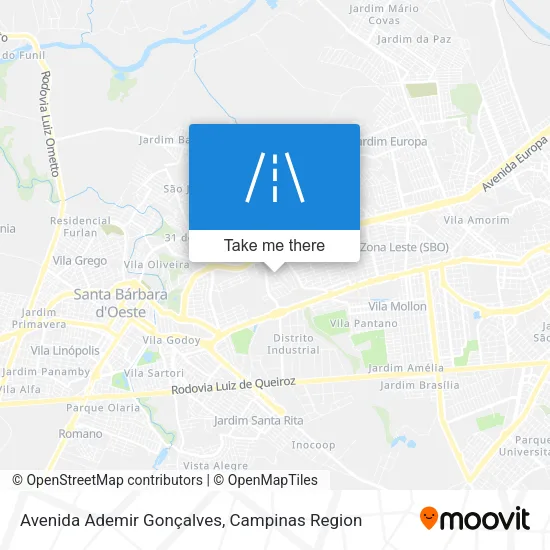 Avenida Ademir Gonçalves map