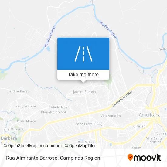 Rua Almirante Barroso map