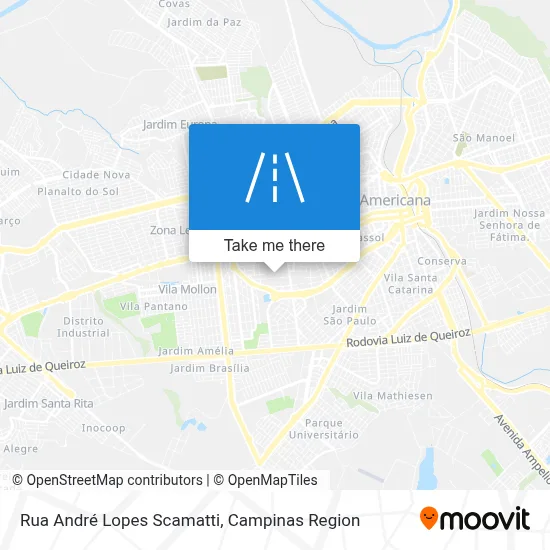 Rua André Lopes Scamatti map